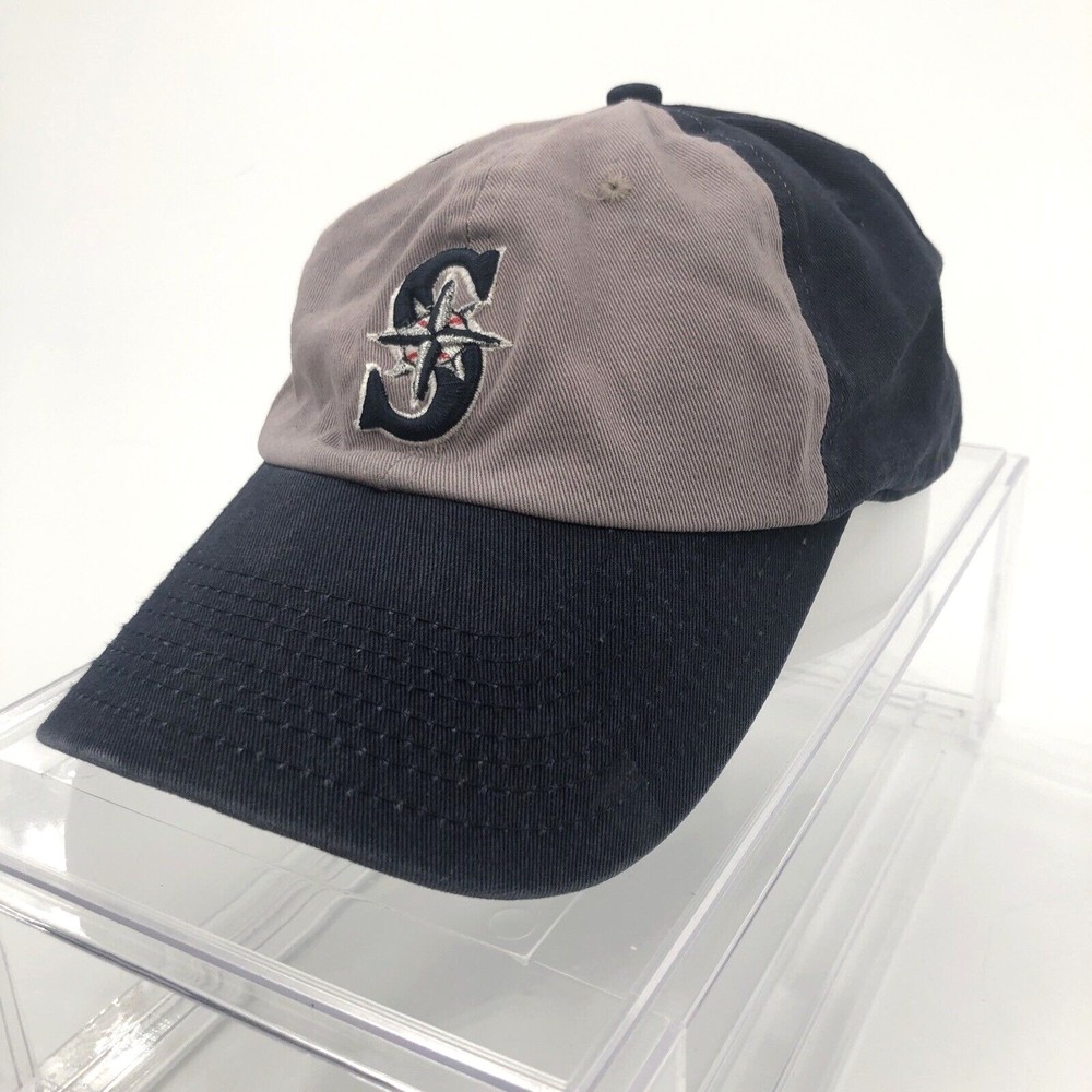 Seattle Mariners MLB Baseball Hat Strapback Cap Blue Gray EQC SGA Promo OSFM